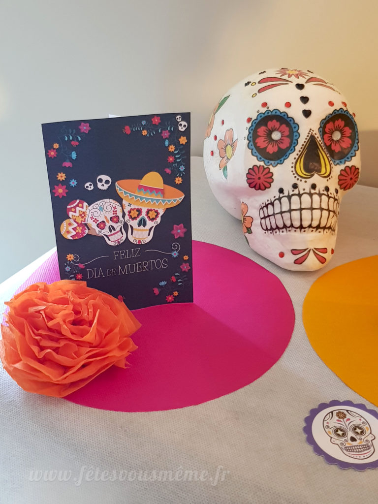 Détail Déco Dias de Los Muertos - Fêtes vous même